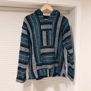 Baja Joe Tribal Poncho Hoodie